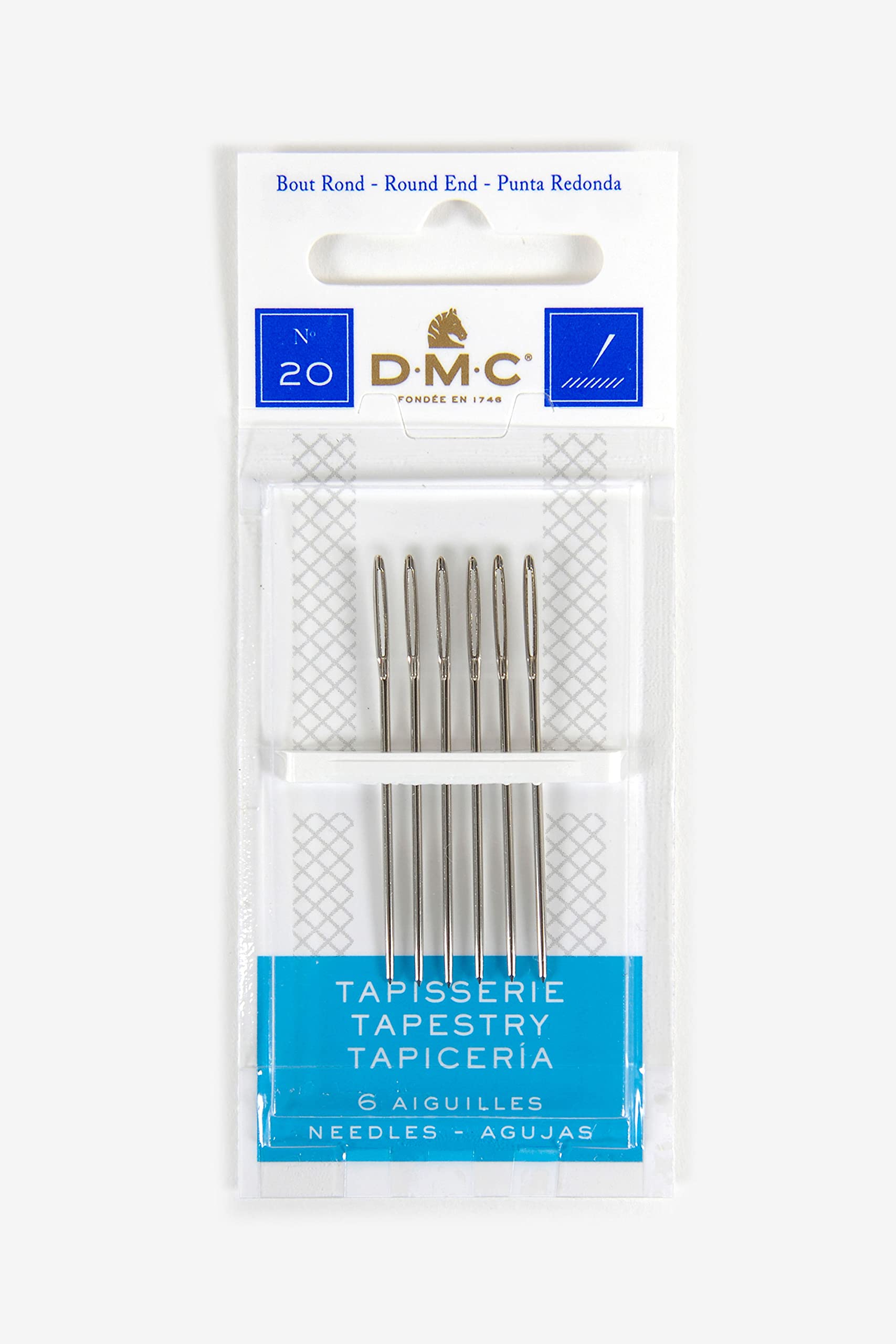 Amazon.com: DMC 1767-20 Tapestry Hand Needles, 6-Pack, Size 20